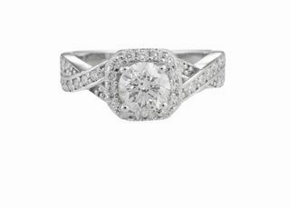 HALO RING WITH TWISTED SHANK Custom Shine Bold Edge