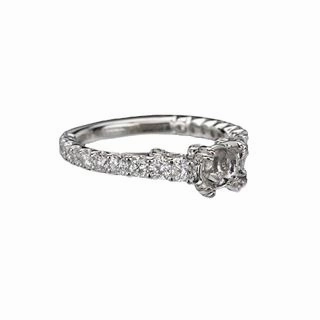 Radiant Jewelry Look Layered Edge Ring/Semi-mount