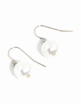Ornate Selection Classic Pearl Ball Drop Earrings