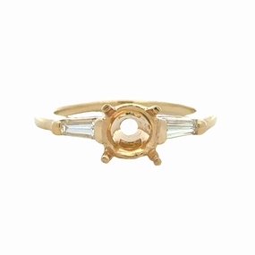 Chic Ensemble 0.28cttw Tapered Baguette Semi-Mount