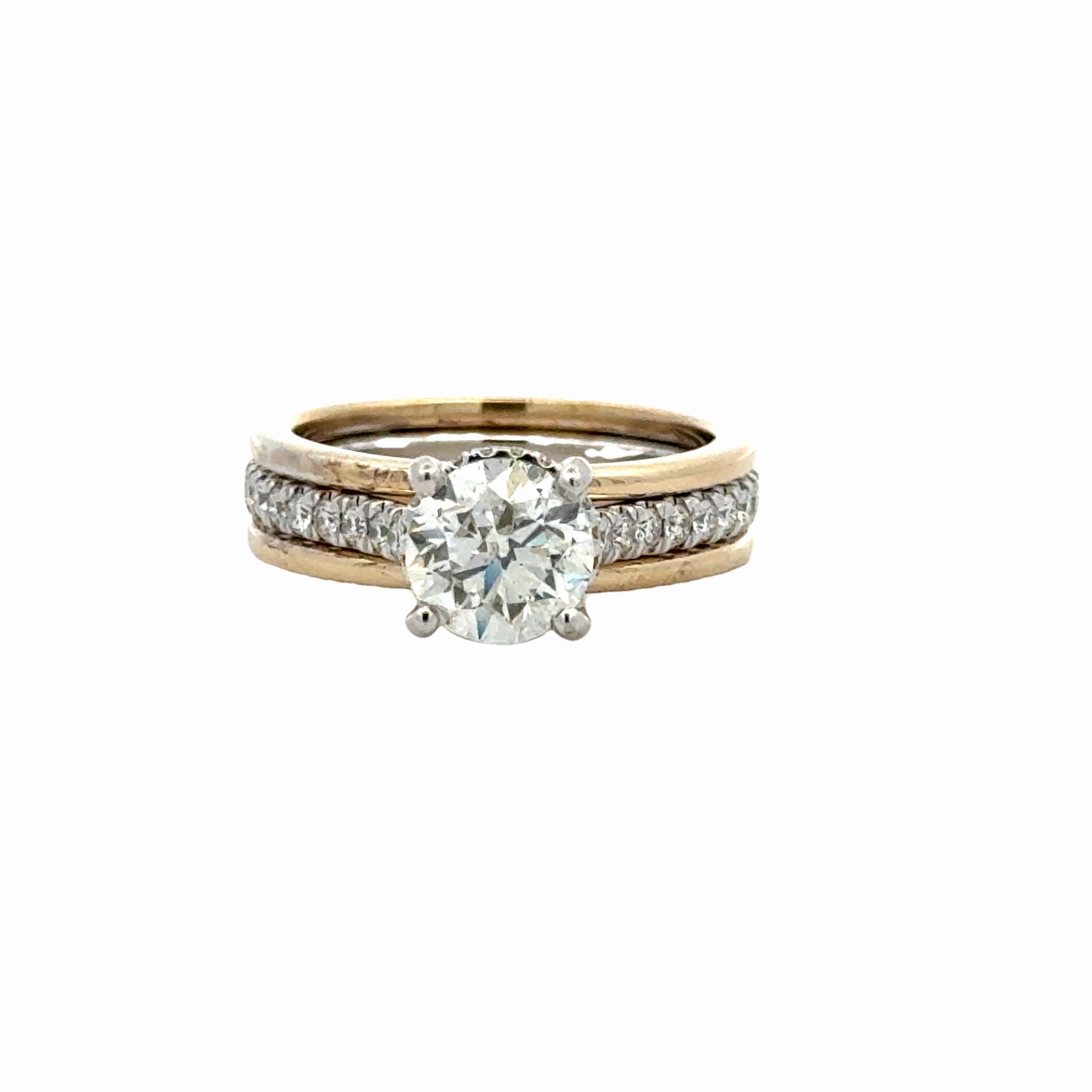 Unique Accessories 14kyw Hidden Halo Engagement Ring (1.89cttw)