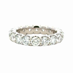 Shiny Radiance Vintage Style Platinum Eternity Anniversary Band (3.79cttw)