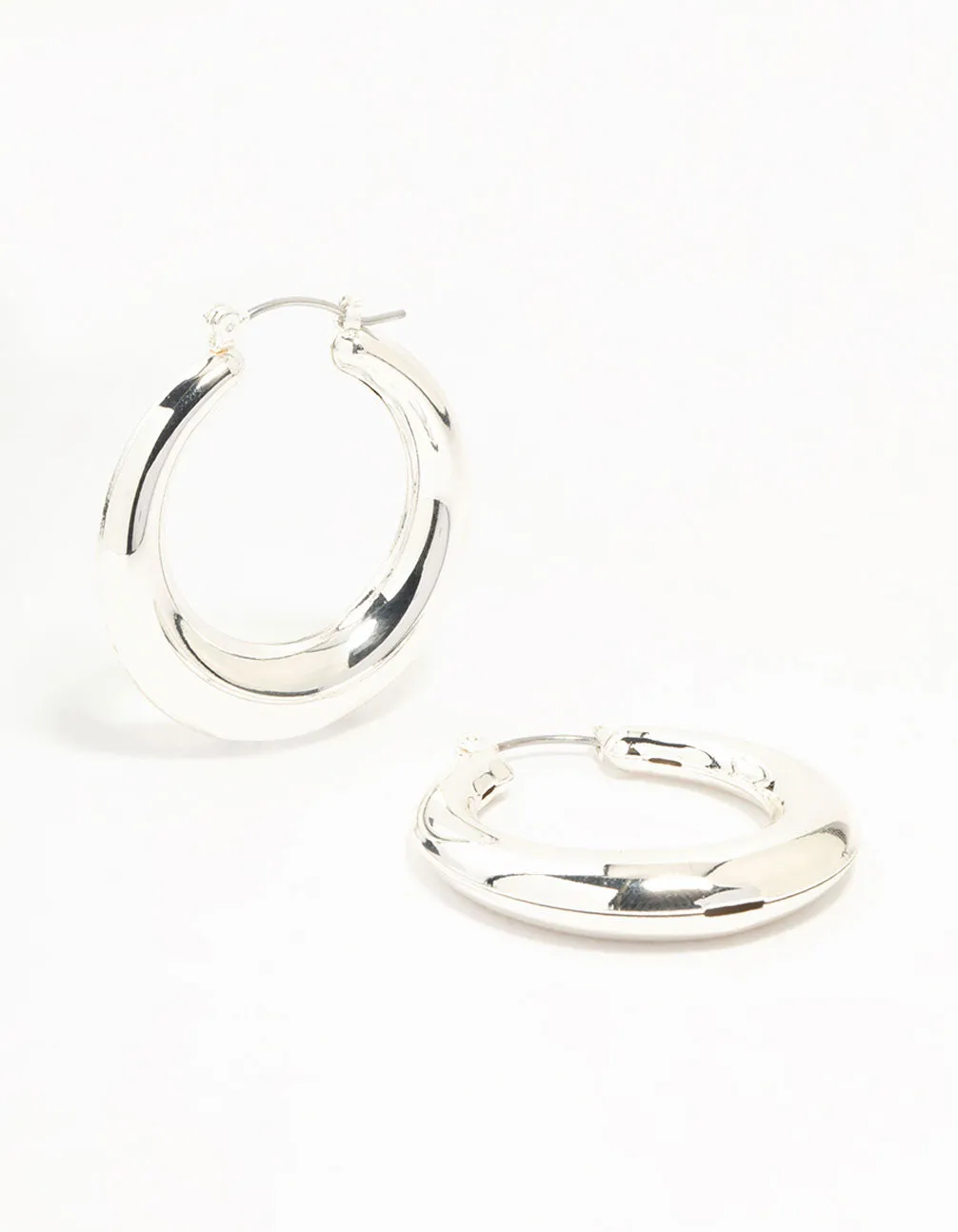 Adorable Jewelry Silver Clean Hoop Earrings
