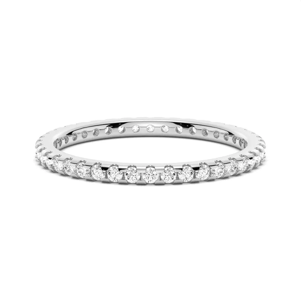 Petite Pav?? Scalloped Moissanite Eternity Band Amazing Accessory Modern Harmony