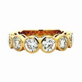 Yellow Gold Diamond Anniversary Band - 3.05 carat total weight Chic Evening Chic Touch