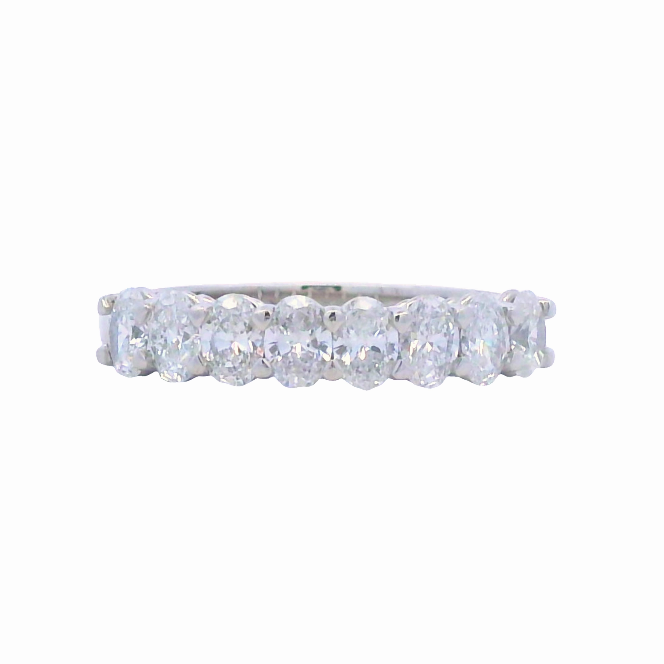 Fashion Statement Daily Fashion Oval Diamond Anniversary Band - 1.14 Carats Total Weight
