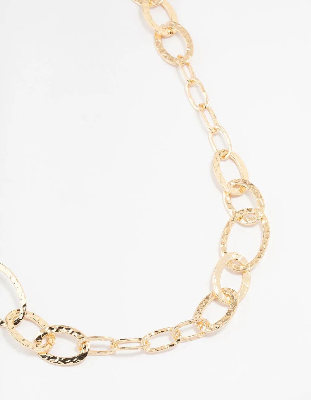 Premium accessory Gold Link Station Long Necklace