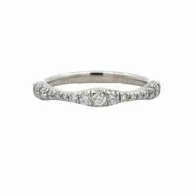Romantic Touch Sleek Edge Curved Wedding Band
