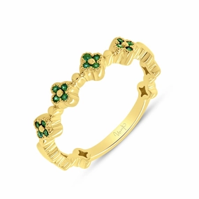 Urban Mood Emerald Stackable Band