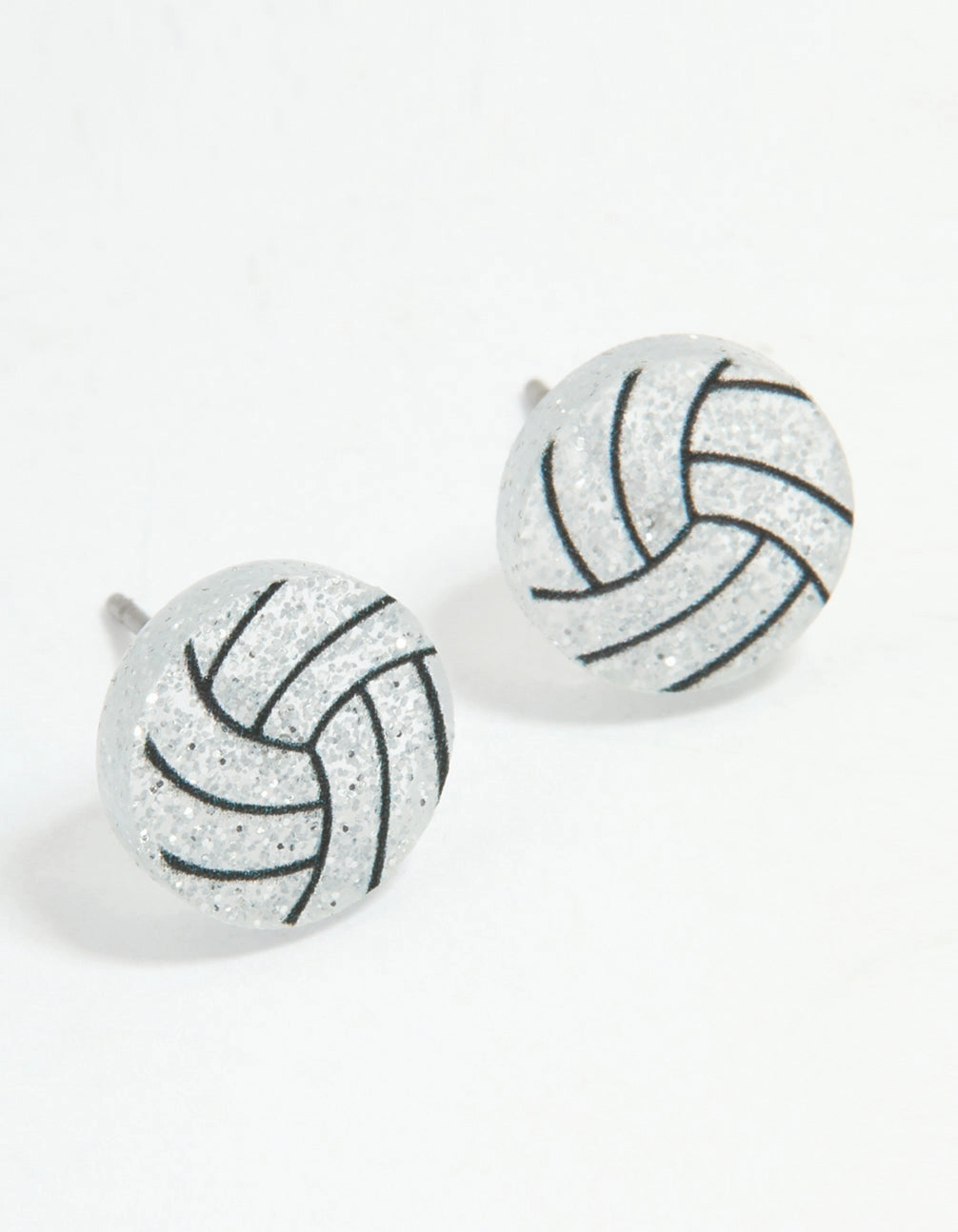 Summer Accent Gold Netball Stud Earrings