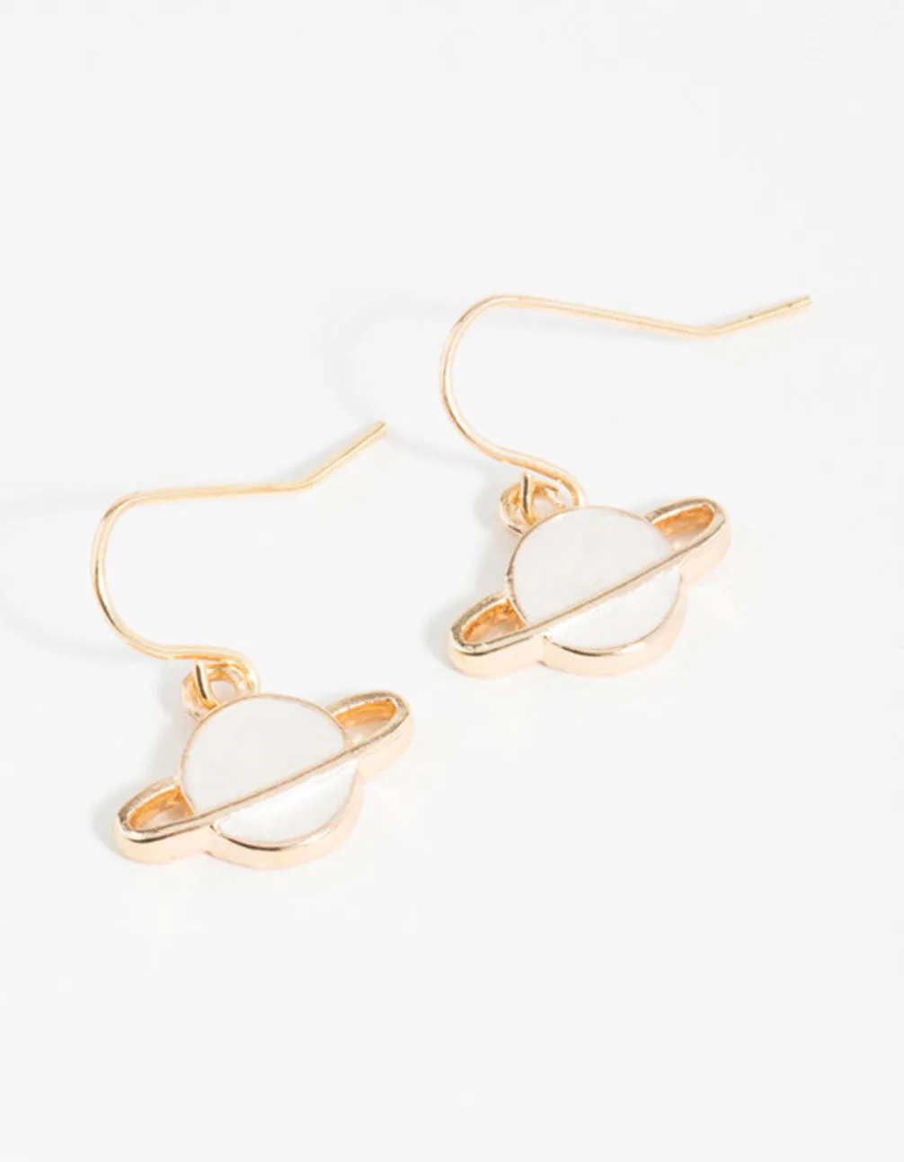 Elegant Jewelry Gold Planet Hook Earrings