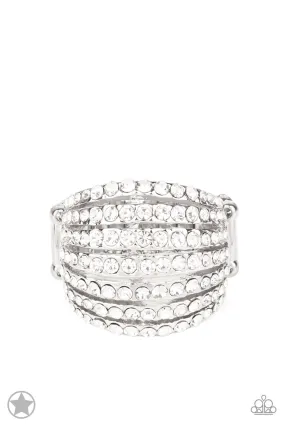 Fantastic Accessory Paparazzi Accessories ? Blinding Brilliance - White Ring?Flat Rate Ship $4.50?