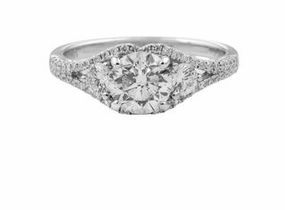 Modern Element THREE STONE WITH SPLIT SHANK