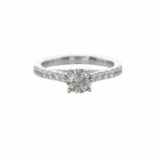 Glam Effect Finest Feature DIAMOND ENGAGEMENT RING WITH DIAMONDS DOWN SHANK 1.21 CTTW