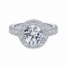 Diamond Halo Semi-mount 2.10cttw Modern Appeal Glow Finish