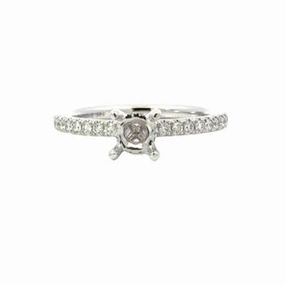 DIAMOND HIDDEN HALO SEMI MOUNT Polished Form Sparkle Focus