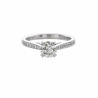 DIAMOND RING WITH DIAMOND SHANK Elegant Style