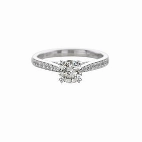 DIAMOND RING WITH DIAMOND SHANK Elegant Style