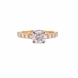 DIAMOND RING WITH DIAMONDS DOWN THE SHANK 1.27CT TW Retro Mood