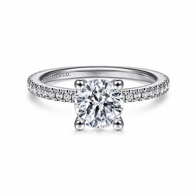 DIAMOND SEMI-MOUNT Bridal Style Cool Texture