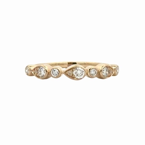 Smooth Shine Diamond Stackable Band
