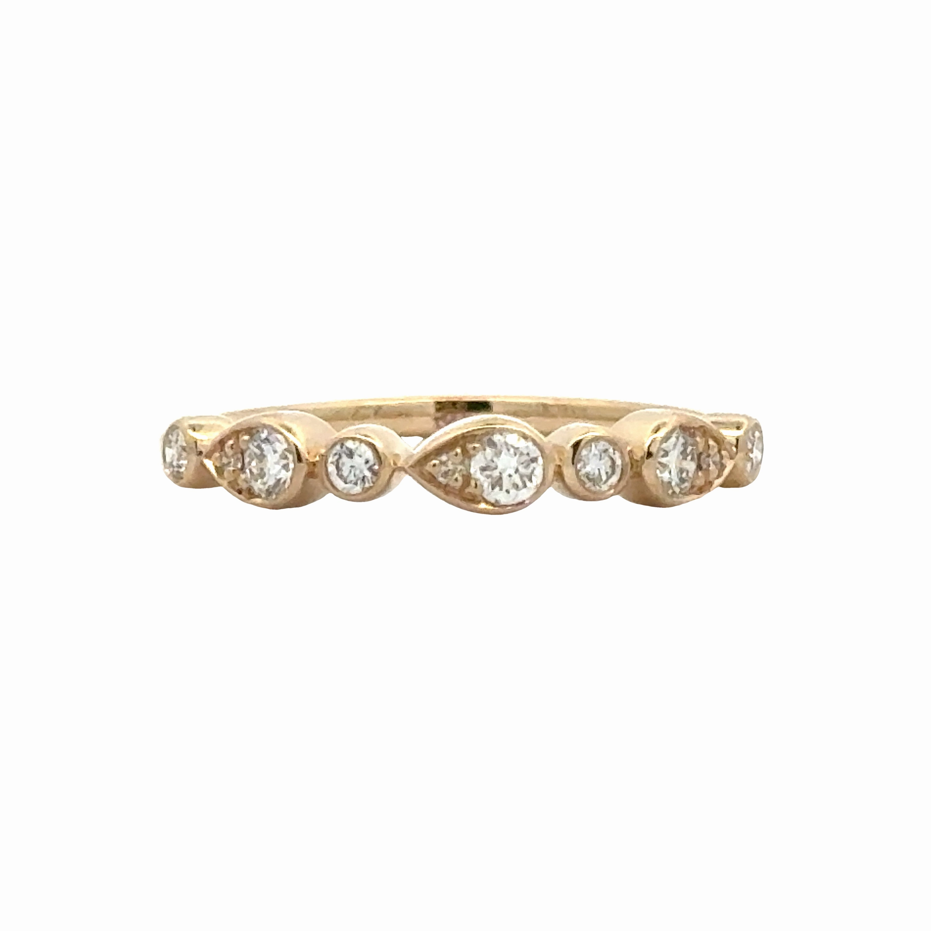 Smooth Shine Diamond Stackable Band