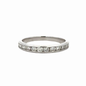 Casual Spark Opulent Detail Diamond Wedding Band