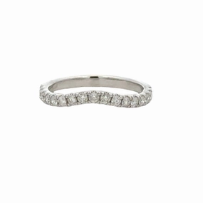 Diamond Curved Band Personalized Style