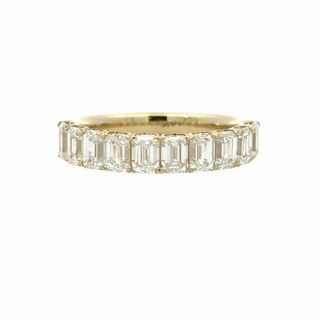 Precious Gifts Glam Vibes 14ky Emerald Cut Diamond Anniversary Band (2.22cttw)