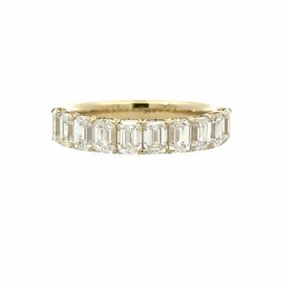 Precious Gifts Glam Vibes 14ky Emerald Cut Diamond Anniversary Band (2.22cttw)
