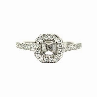 Sleek Charm DIAMOND HALO SEMI MOUNT