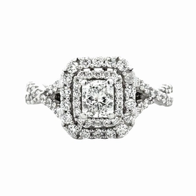 Refined Contour Dual Halo Radiant Cut Ring 1.55cttw