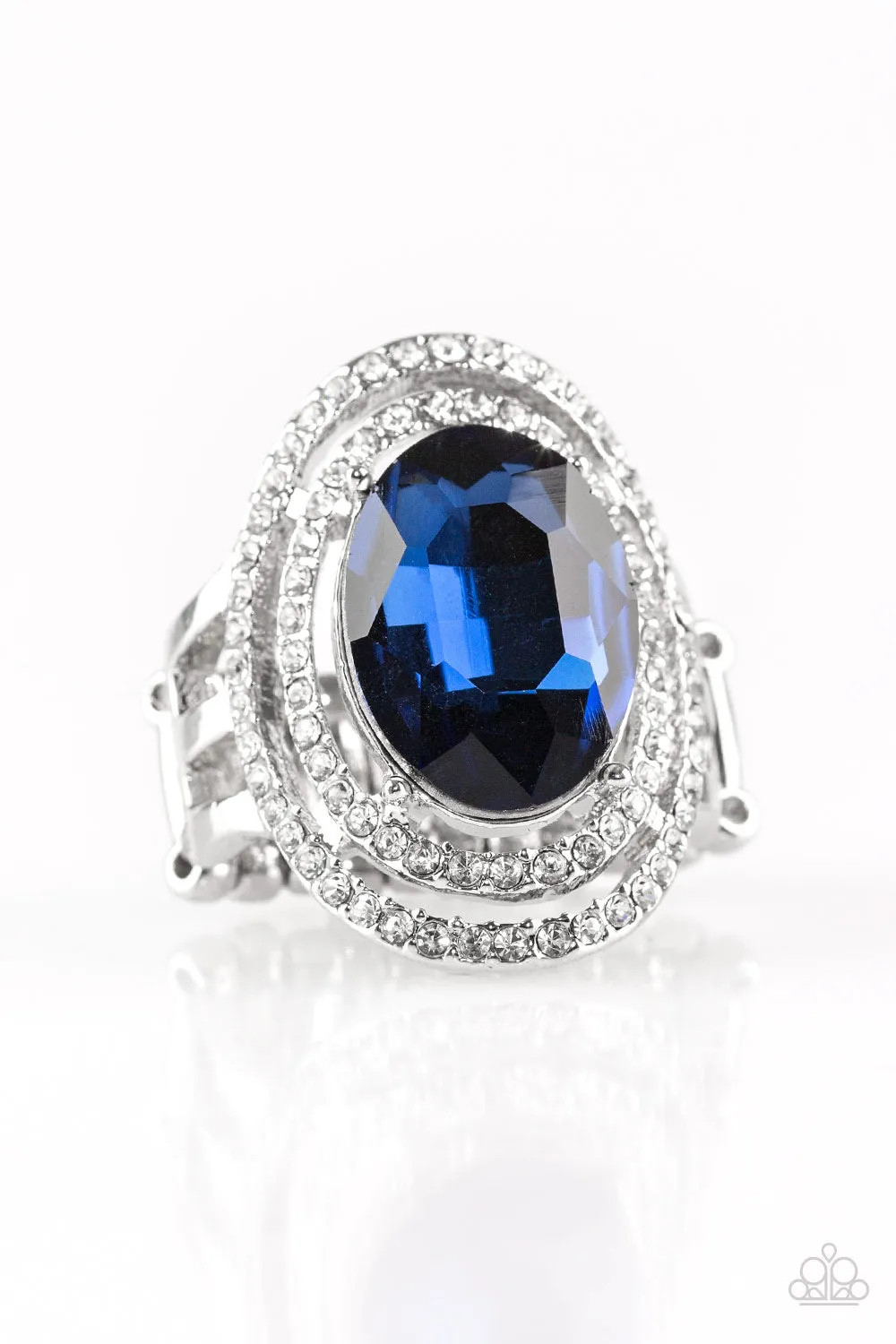Elegant Harmony Paparazzi Accessories ? Making History - Blue Ring?Flat Rate Ship $4.50?