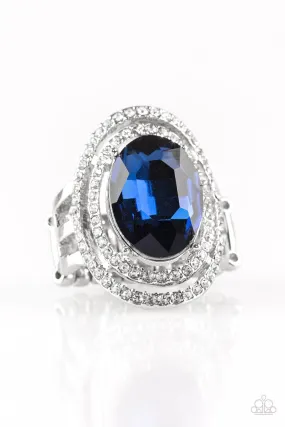 Elegant Harmony Paparazzi Accessories ? Making History - Blue Ring?Flat Rate Ship $4.50?