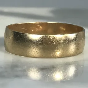 Vintage Mens Gold Wedding Band. Thumb Ring. Stacking Band. Estate Jewelry. Size 10. 1930s Unique Accent Opaque Surface