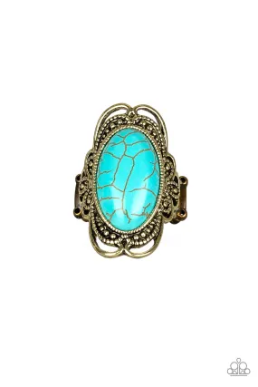 Festive Present Paparazzi Accessories ? Desert Flavor - Brass Ring?Flat Rate Ship $4.50?