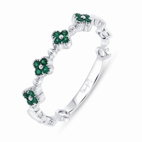 Emerald Stackable Band Evergreen style