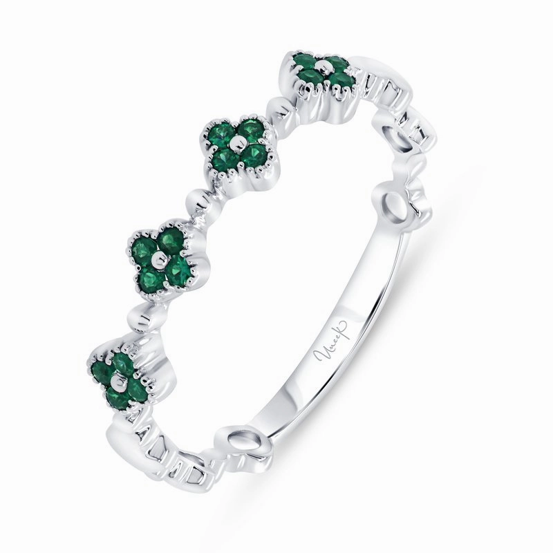Emerald Stackable Band Evergreen style