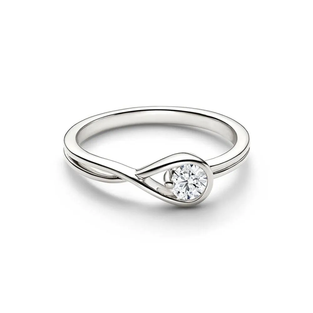 Memory Keeper Contemporary Creation Endless Love Infinite Lab Grown Diamond Promise Ring