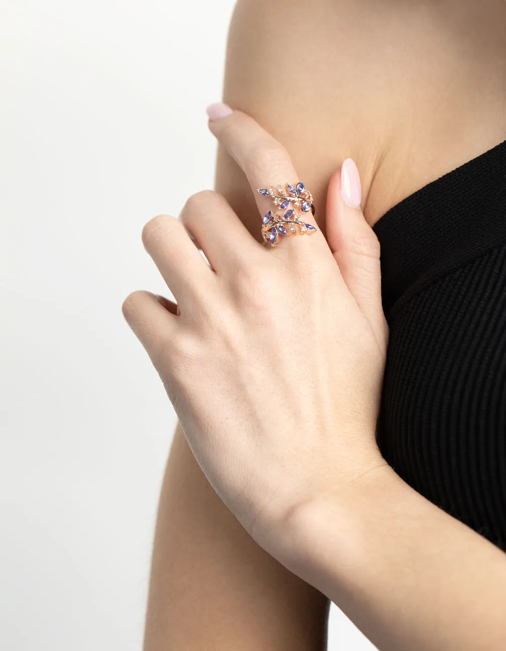 Rose Gold Lilac Vine Ring Emotional Significance