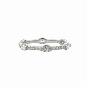 Eternity Band with Six Oval Diamonds Fashion Must