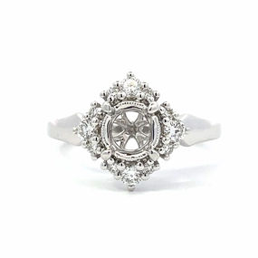 DIAMOND HALO SEMI MOUNT Glamorous Design