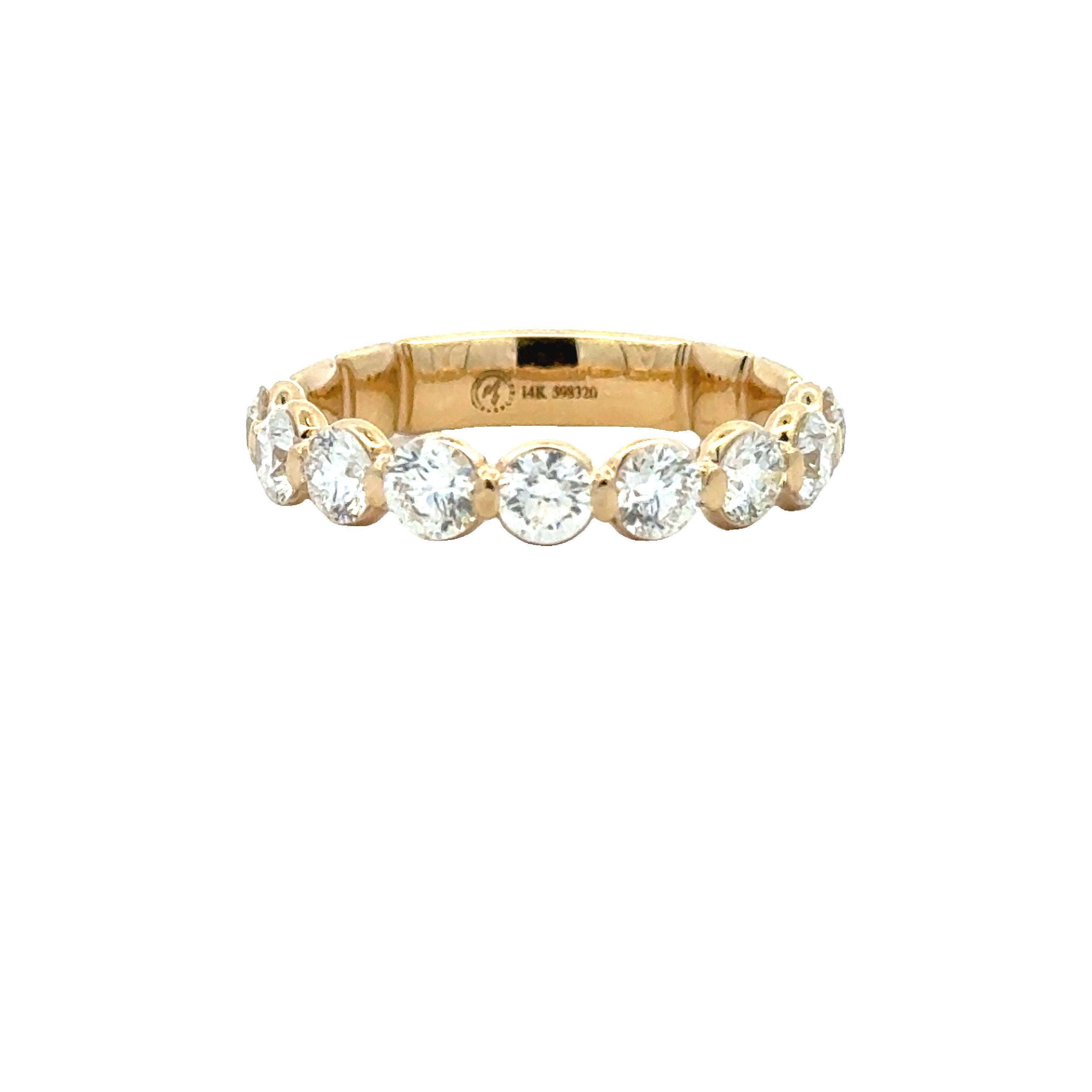 14ky 1/2 Way Around Anniversary Band (1.37cttw) Personalized Craft Sparkle Touch