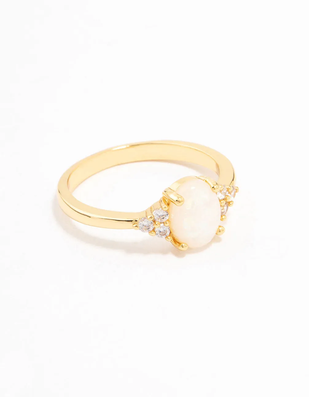 Gold Plated Mystical Oval Ring Event Piece Gorgeous appearance
