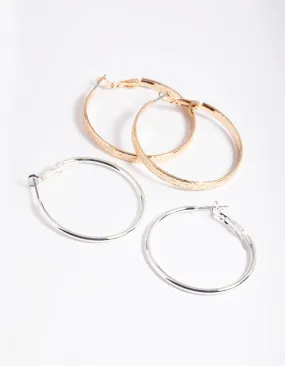 Simple Hoop Earrings Pack Premium Look