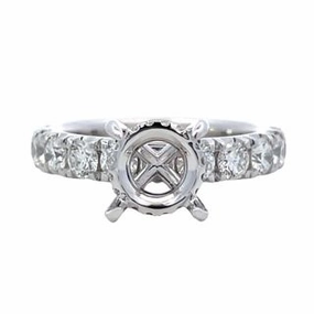 1.36tw Diamond Round Semi Mount Classic Glow Stylish pieces