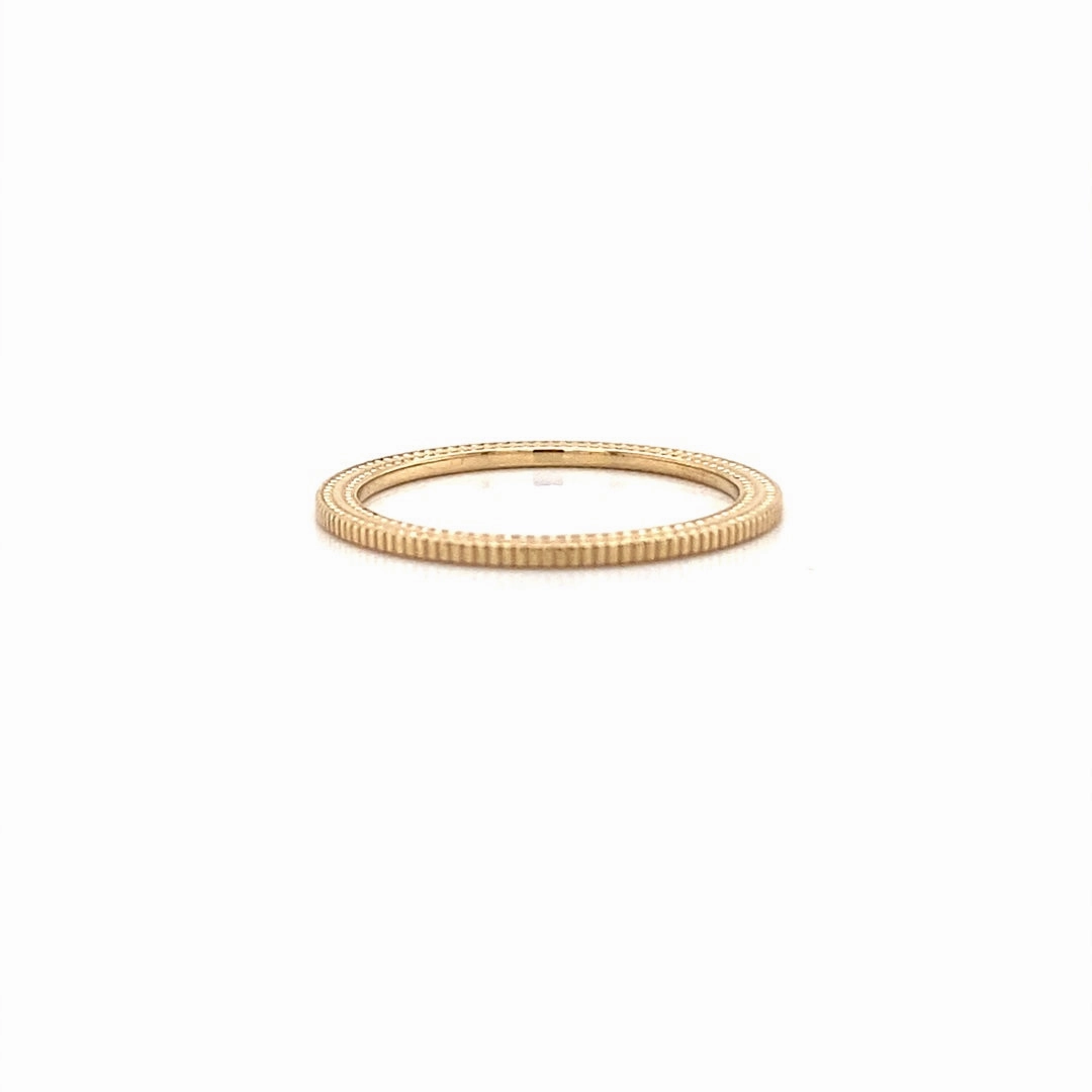 Chic Accessories MILGRAIN THIN FLAT BAND