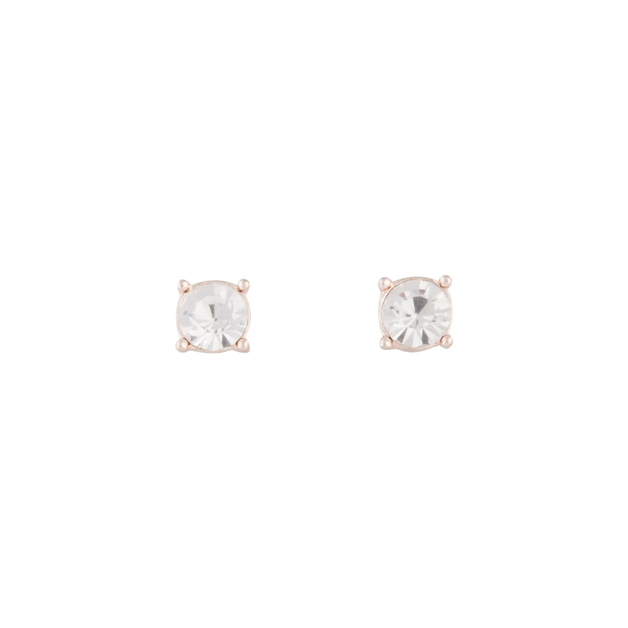 Classic Essential Social Decoration Rose Gold Glass Earrings