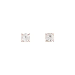 Classic Essential Social Decoration Rose Gold Glass Earrings