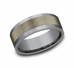 Minimal Feature Daily Radiance GENTS TANTALUM WEDDING BAND